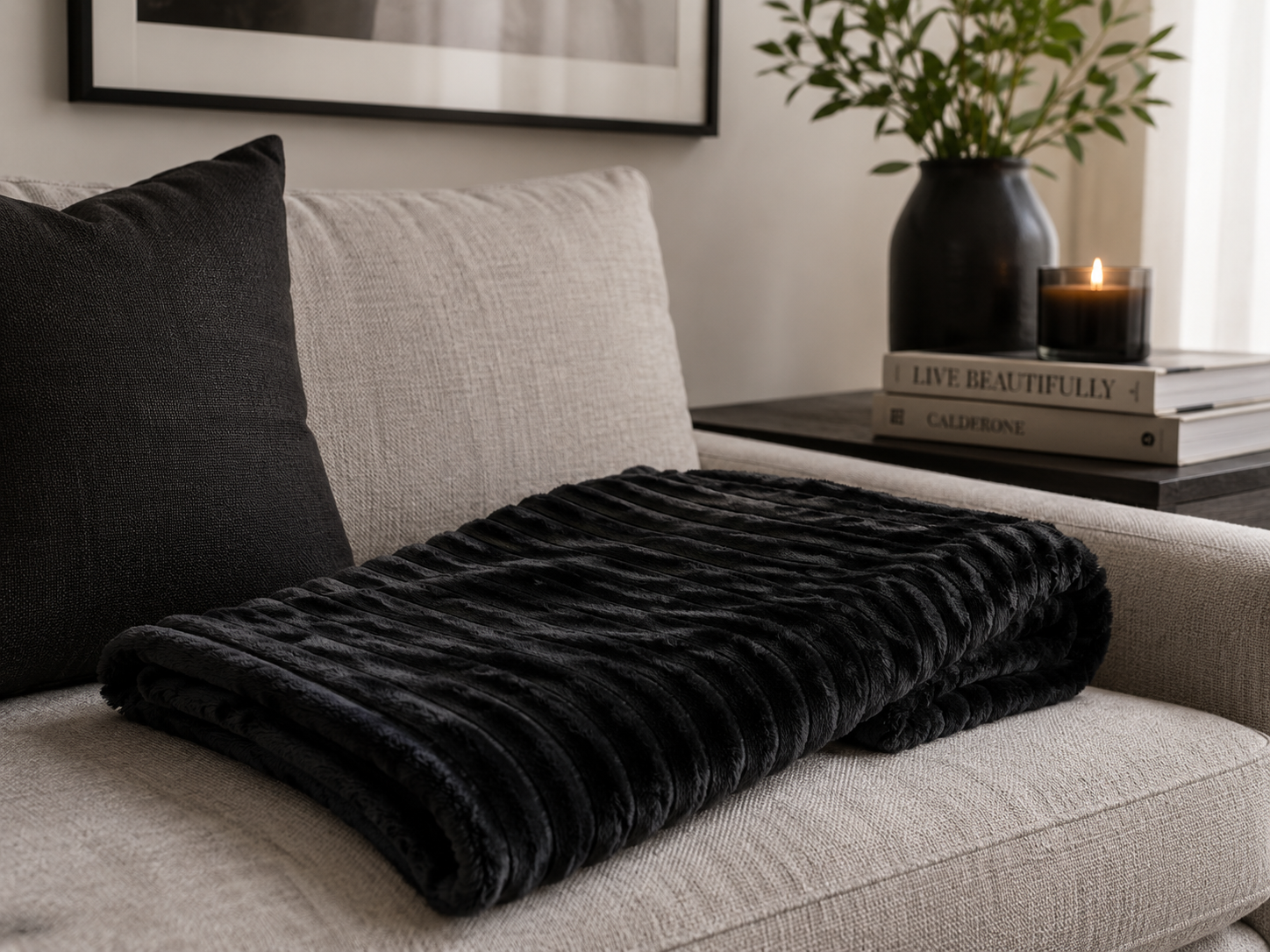 Black Fleece Blanket