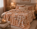 Orange Thick 2Ply Winter Blanket
