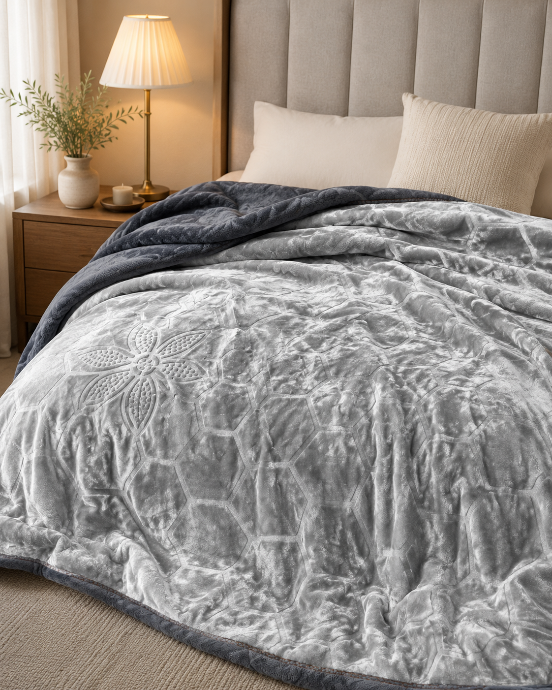 Grey 3Ply Blanket
