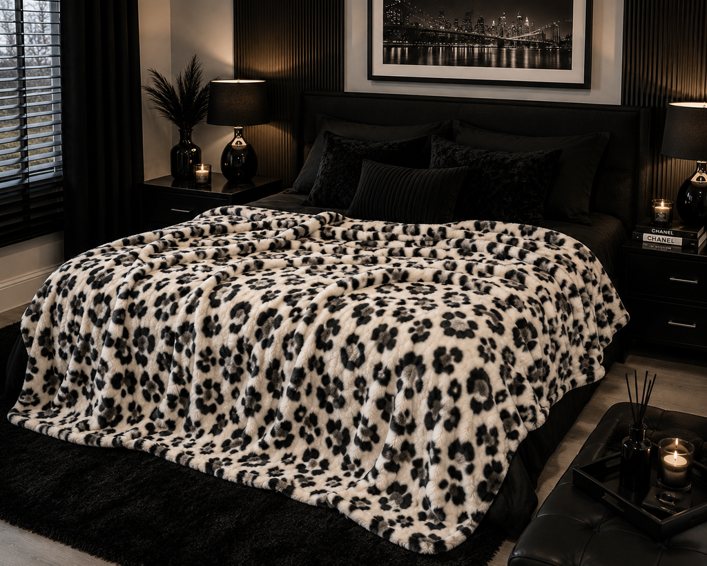 Black & White 1Ply Thick Winter Blanket