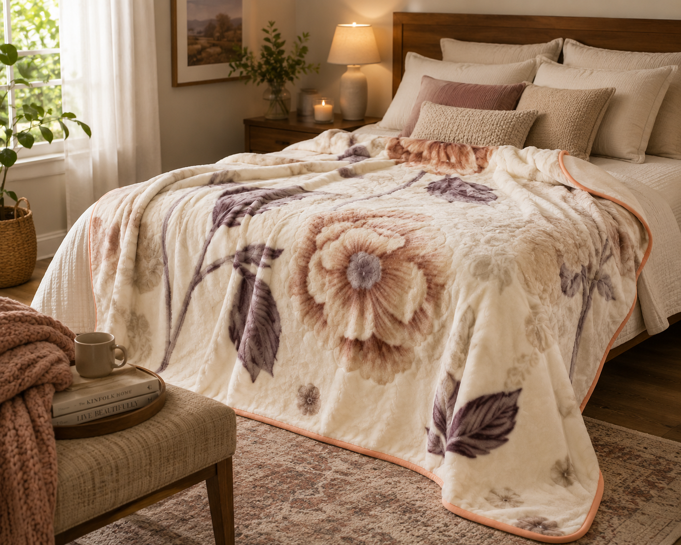 Light Brown Thick 1Ply Winter Blanket