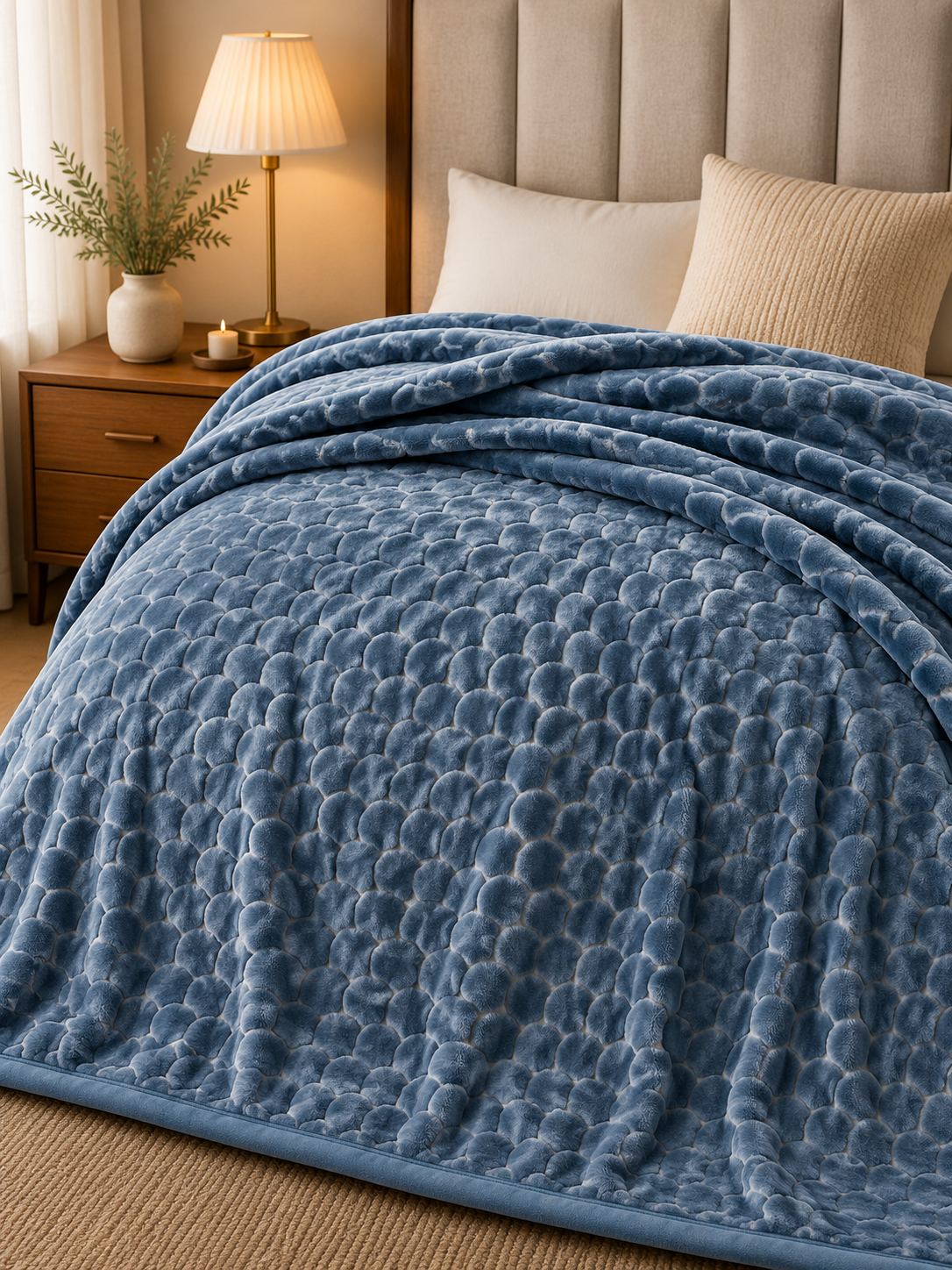 Blue 2ply Blanket