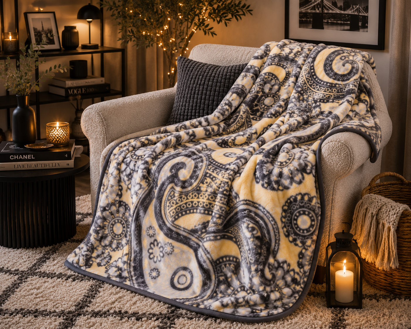 Blue Thick 2 Ply Winter Blanket