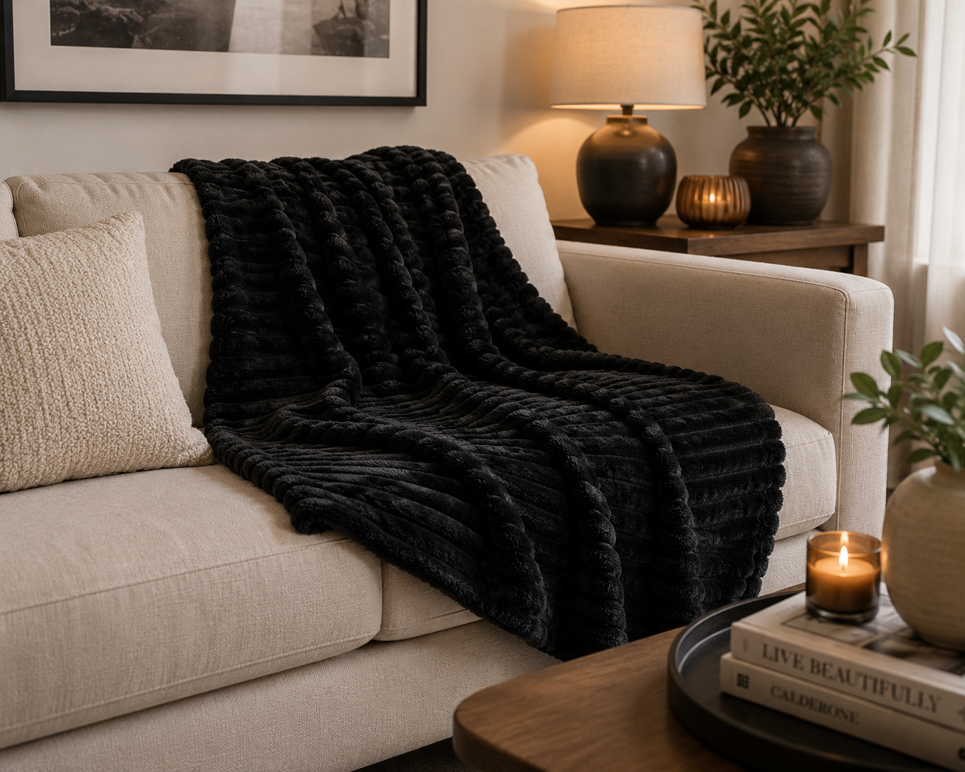 Black Fleece Blanket