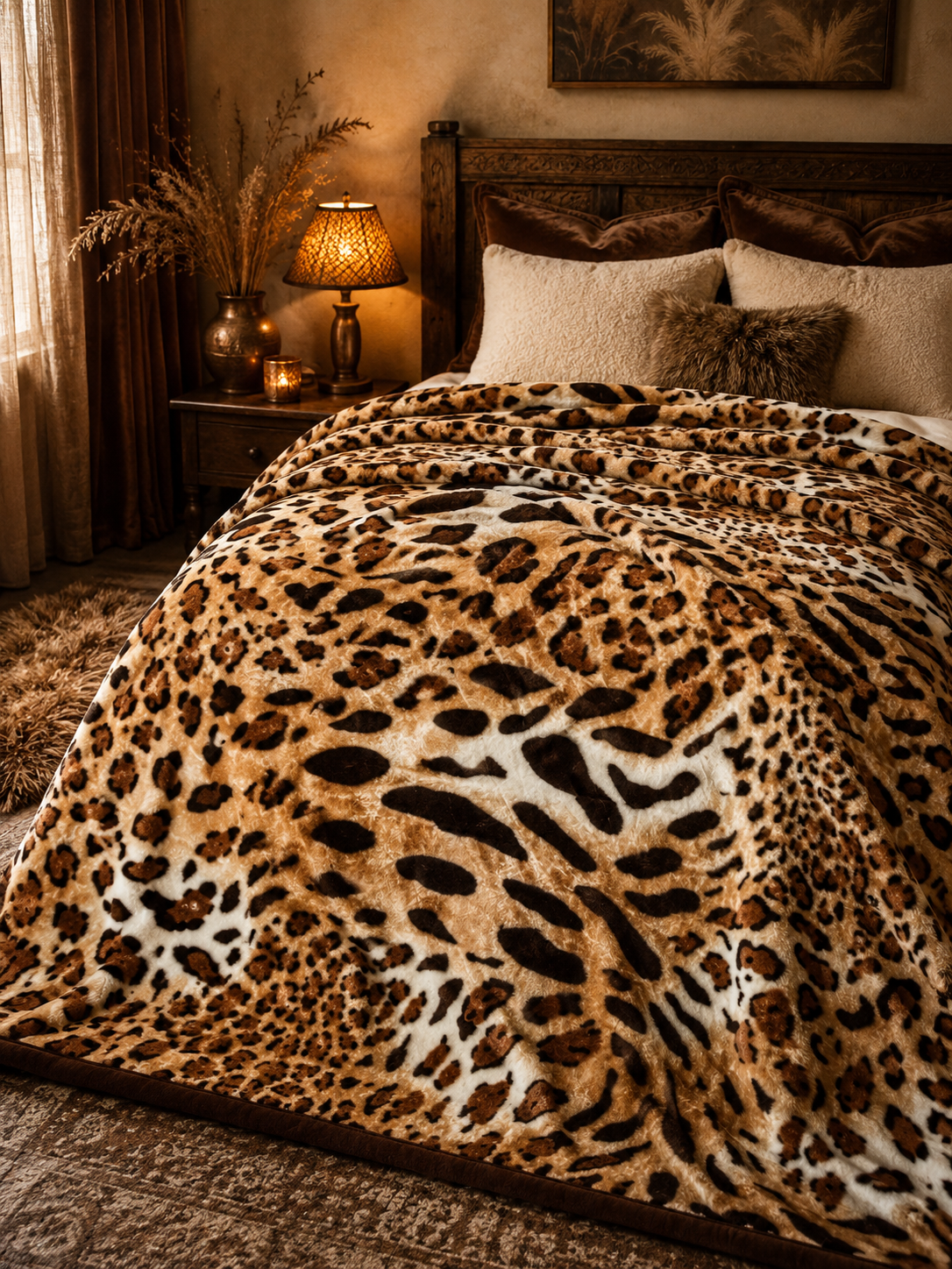 Cheetah 2Ply Winter Blanket